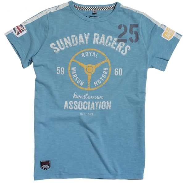 Tee-shirt Warson Motors Sunday Racer Turquoise