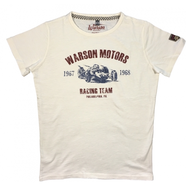 Tee-shirt Warson Motors Racing Team 1967 Blanc
