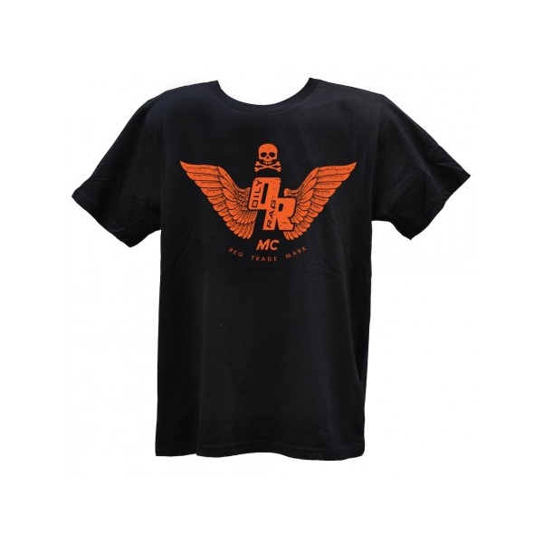 Tee-shirt Oily Rag Motorcycle Club Noir Orange