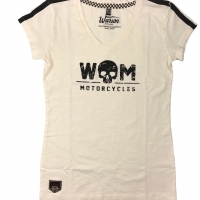 Tee-shirt femme Warson Motors Motorcycle Off-White 