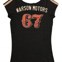 Tee-shirt Warson Motors femme High Speed Carbone