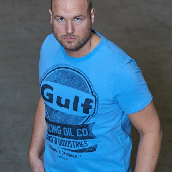 Tee-shirt Gulf Oil Racing Bleu