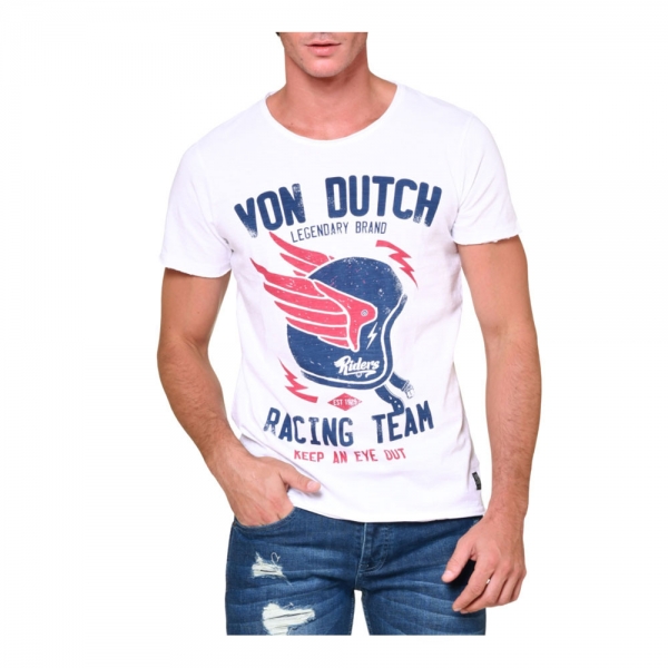 Tee-shirt Homme Von Dutch Depp Blanc