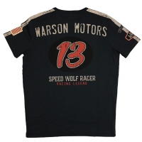Tee-shirt Warson Motors Speed Wolf Carbone
