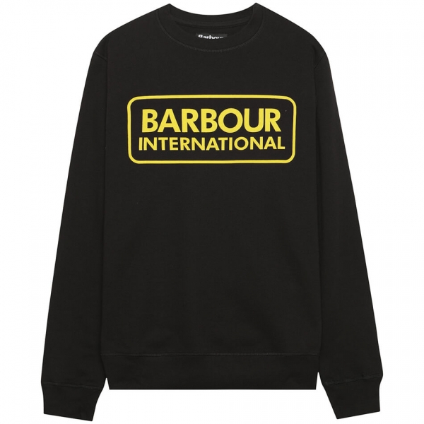 Sweet-Shirt Barbour International Noir Logo