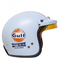 Casque Jet Gulf Mat vintage racing oil