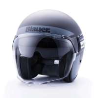Casque Jet Blauer Pod Noir /Titane / Blanc Mat 