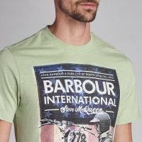 Tee-shirt Barbour Steve Mcqueen Fixer Vintage Vert