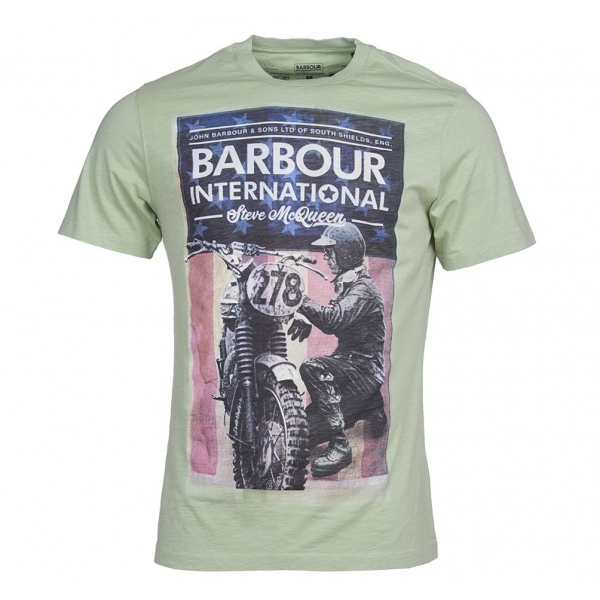 Tee-shirt Barbour Steve Mcqueen Fixer Vintage Vert