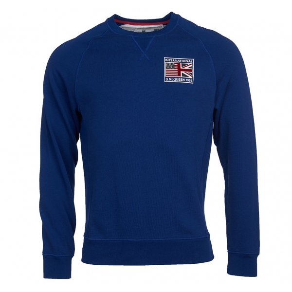 Sweet-Shirt Barbour International Team Flags Bleu