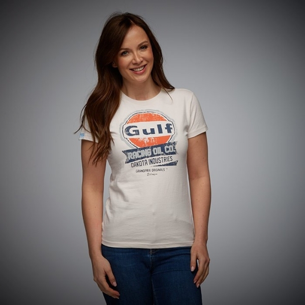 Tee-shirt Gulf Femme Oil Racing Crème