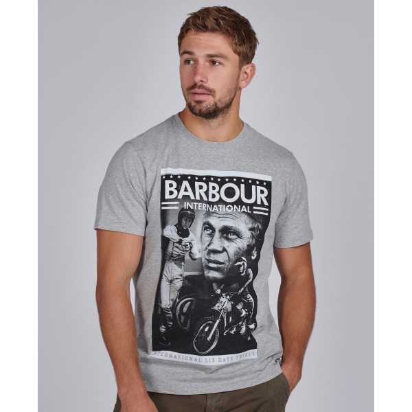 Tee-shirt Barbour Steve Mcqueen Combo Gris