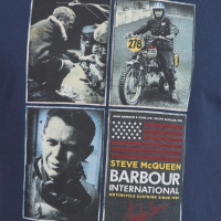 Tee-shirt Barbour Steve McQueen Multi Bleu