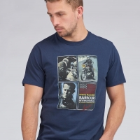 Tee-shirt Barbour Steve McQueen Multi Bleu 