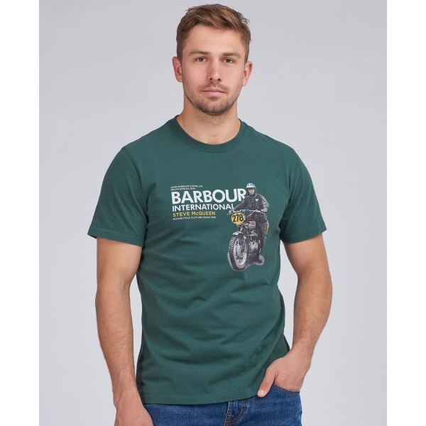 Tee-shirt Barbour Steve McQueen Side Green