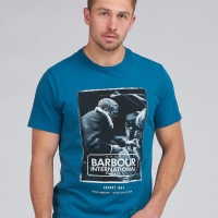 Tee-shirt Barbour Steve McQueen Mechanic Legion Blue 