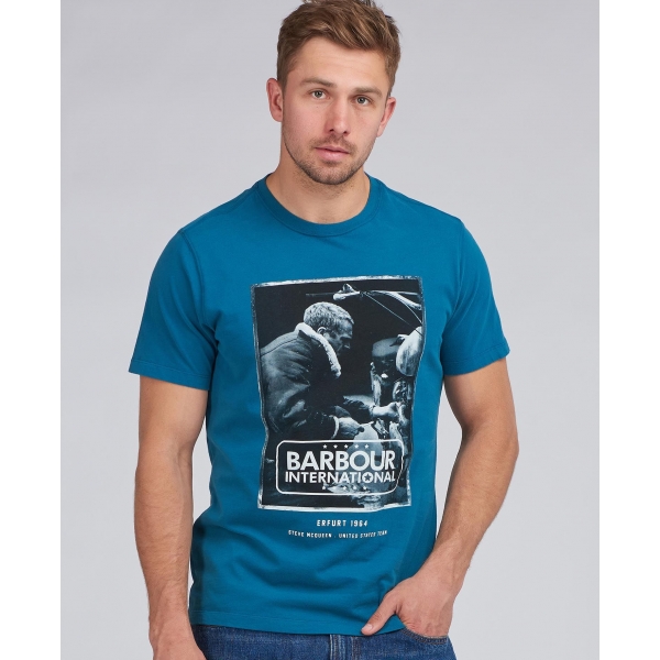 Tee-shirt Barbour Steve McQueen Mechanic Legion Blue
