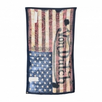 Foulard Chèche Von Dutch Flag USA Beige 90x120 Drapeau