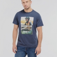 Tee-shirt Barbour Steve McQueen Checker Navy 