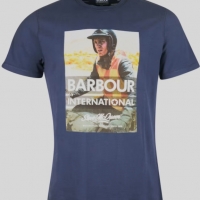 Tee-shirt Barbour Steve McQueen Checker Navy