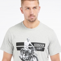 Tee-shirt Barbour Steve McQueen Chase Gris