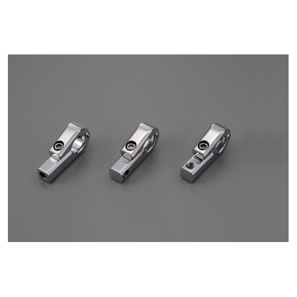 Support chrome pour compteurs et retroviseurs. diamètre de guidon 22mm. Filetage