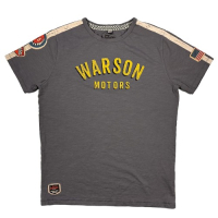 Tee-shirt Warson Motors Indian 48 Steel Gris 