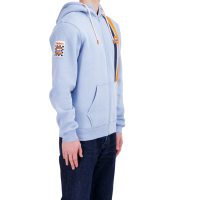 Hoodie Zip Gilet Gulf Timeless History Light Blue