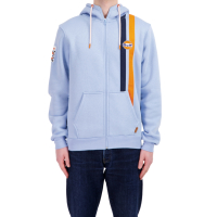 Hoodie Zip Gilet Gulf Timeless History Light Blue
