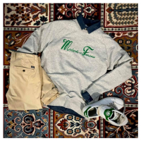 Sweat-Shirt MALF Motard à la Française Vert