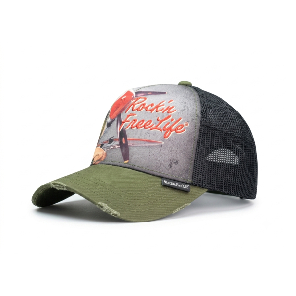 Casquette RFL Rock'nFreeLife N°216 Aviation Pinup