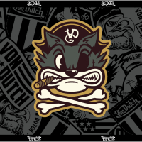 Tour de Cou Moto Von Dutch Big Cat Gris