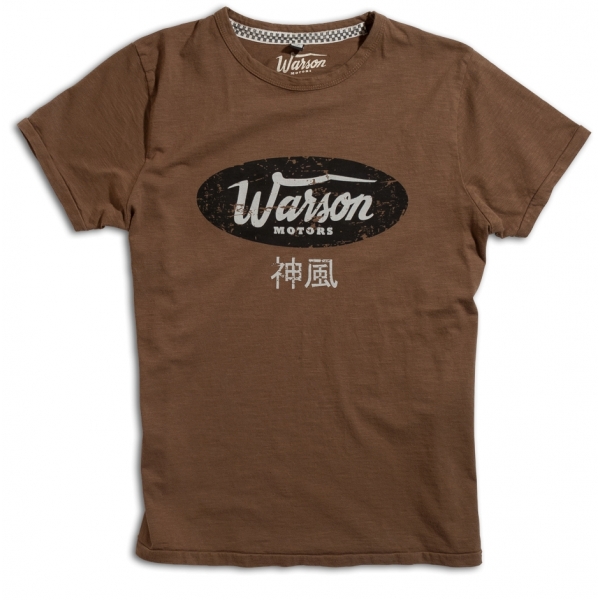 Tee-shirt Warson Motors Cycle Shack Brun