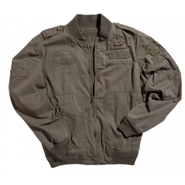 Blouson Warson Motors Chopper Tiger Kaki