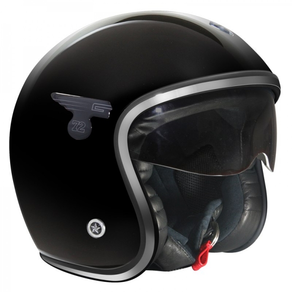 Casque Jet GPA Carbon Solar Noir brillant