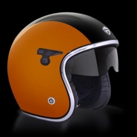 Casque Jet GPA Carbon Solar Amber-Noir brillant