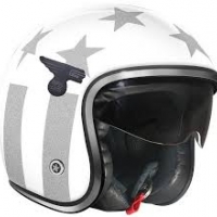 Casque Jet GPA Carbon Solar América Blanc brillant