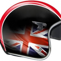 Casque Jet GPA Carbon Solar Union Jack Noir brillant