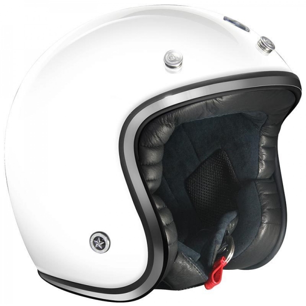 Casque Jet GPA Carbon Legend Blanc brillant