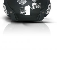 Casque Jet GPA Aircraft 72 Noir mat