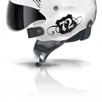 Casque Jet GPA Aircraft 72 Blanc brillant