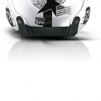Casque Jet GPA Aircraft Kamikaze Blanc brillant