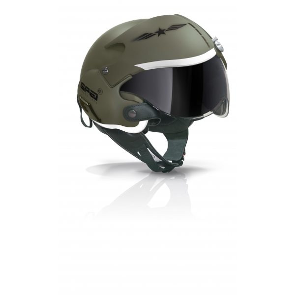 Casque Jet GPA Aircraft Militar Vert otan mat