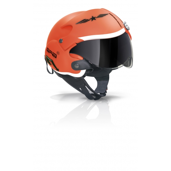 Casque Jet GPA Aircraft Militar Orange mat