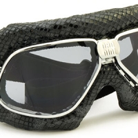 Lunette Nannini BIKER LUXURY Python Blanc ou Noir