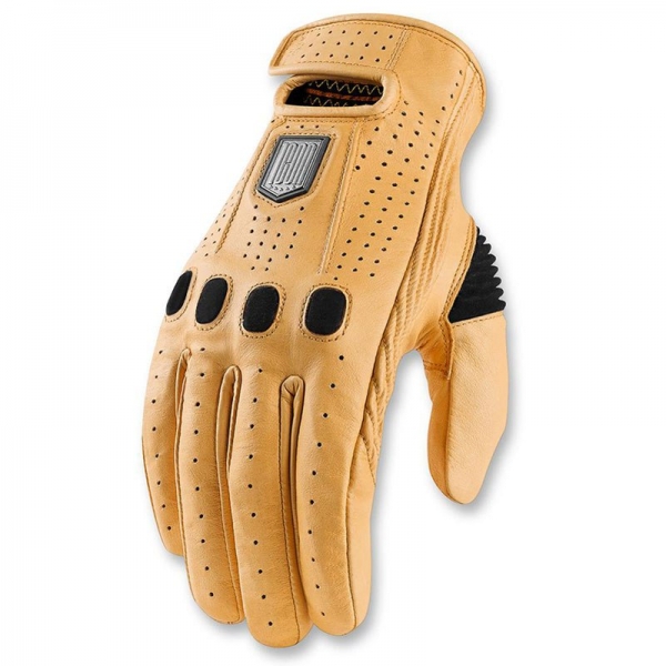 Gants Cuir Kangourou ICON 1000 PREP Noir ou Beige