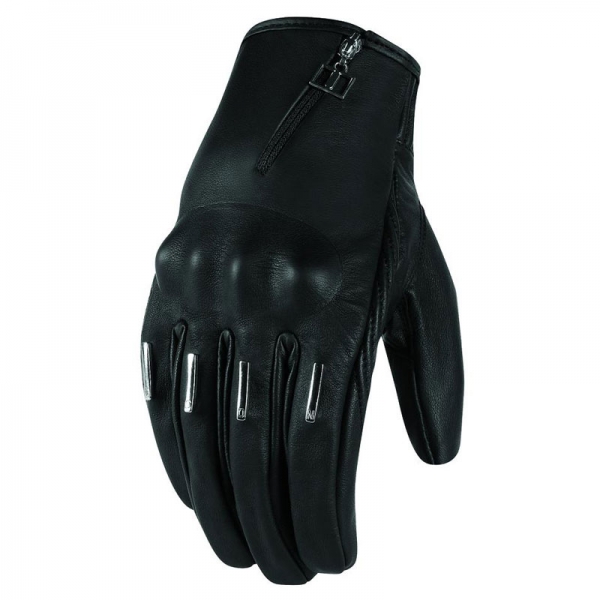 Gants Femme Cuir Kangourou ICON 1000 HELLA Short Noir