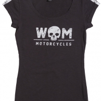 Tee-shirt Warson Motors femme Motorcycle black 